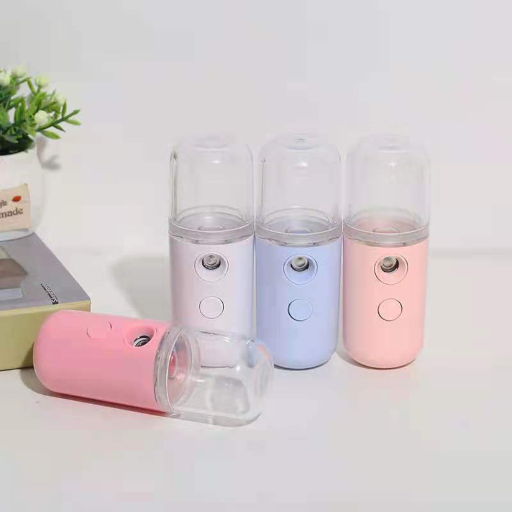Face Steamer - Draagbare kleine gezichtsstoomreiniger, oplaadbaar, 30ml mini-luchtbevochtiger,