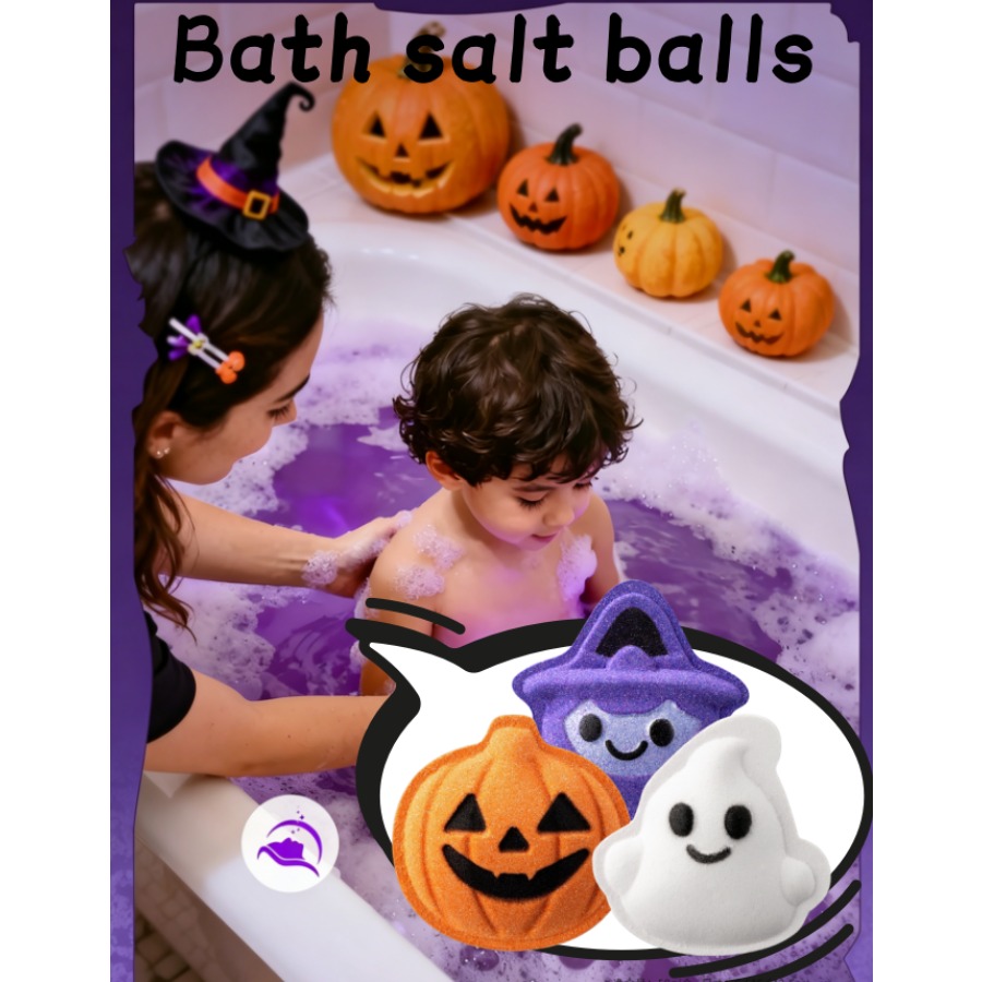 Bath Salts - 1/3 stuks Halloween speelgoed badzoutballen pompoen