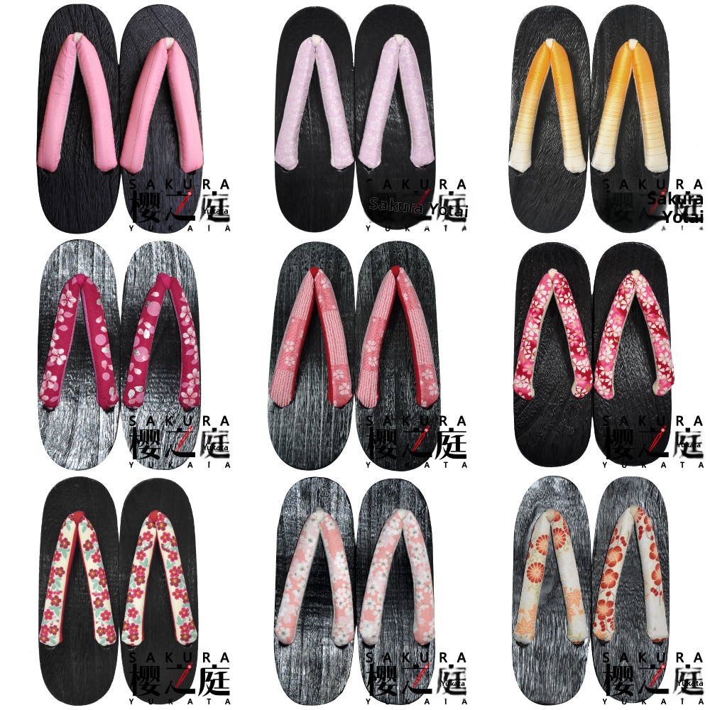 Sakura Yukata houten sandalen, - Bathrobe recensie en prijs