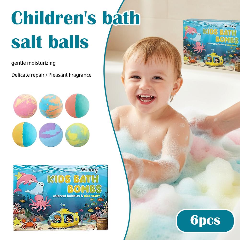 6 Stuks Kids Bubble Badbommen  - Bath Salts recensie en prijs