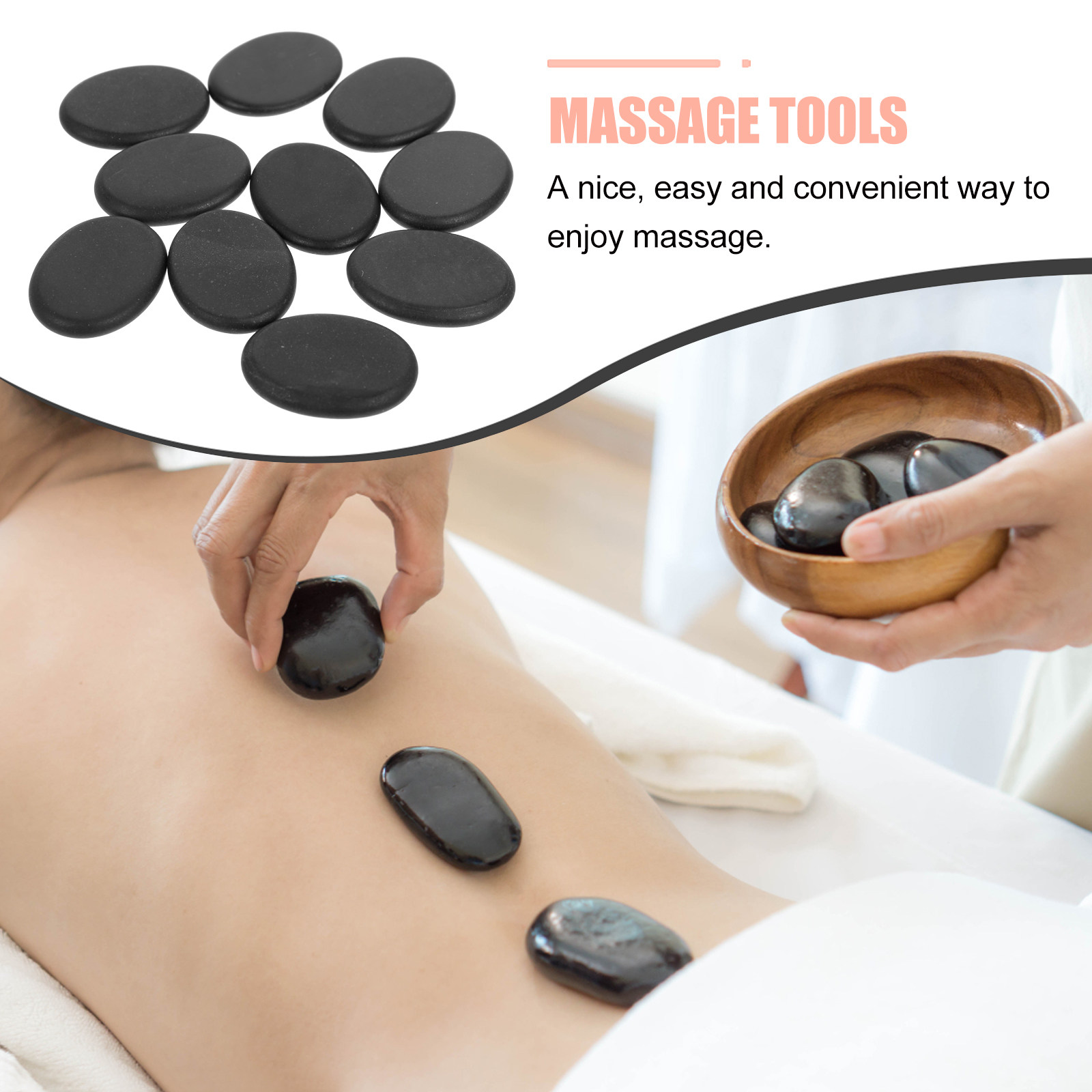 10 stuks vulkanische hete sten - Foot Spa recensie en prijs
