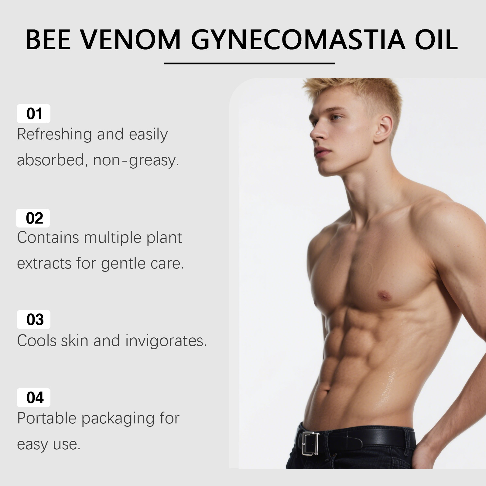 Bijengif Gynaecomastie Olie Vo - Body Oil recensie en prijs